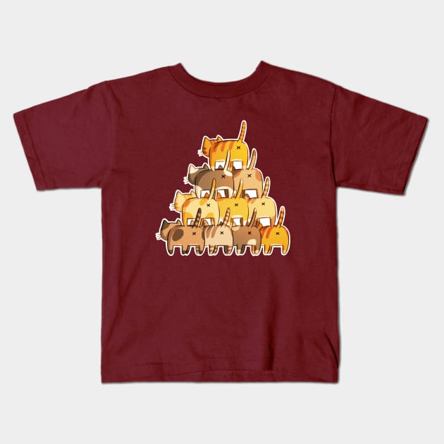 Butt Pyramid Kids T-Shirt by Extra Ordinary Comics